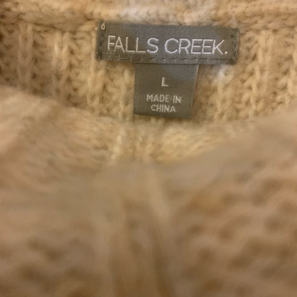 Beige Oversized Cowl Neck Sweater - Picture 3 of 3